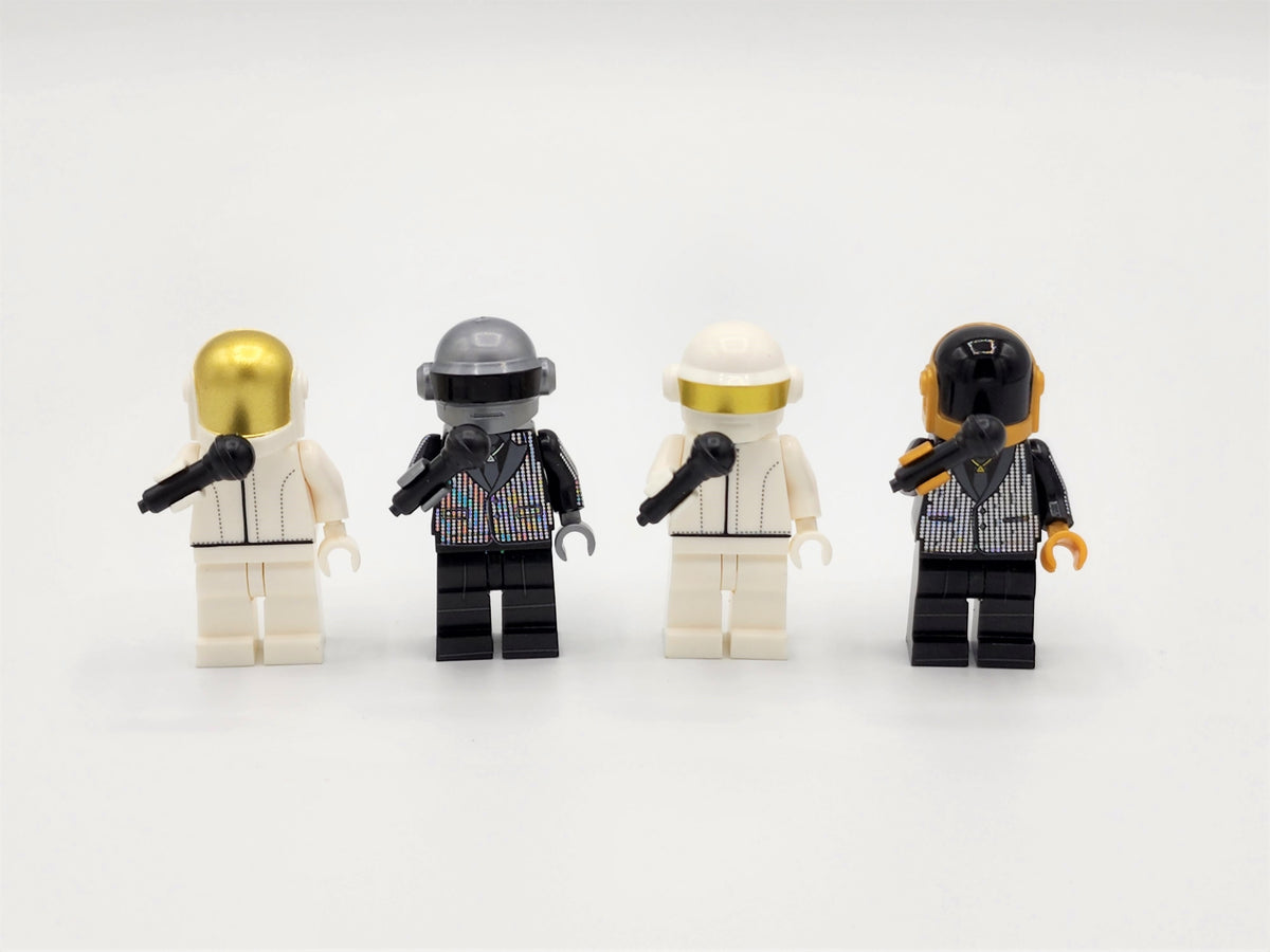 Daft Punk Custom 4 Minifigures Set