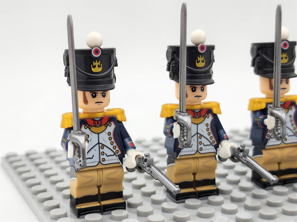 Officers of  the French Infantry Custom 5 Minifigures Set N015