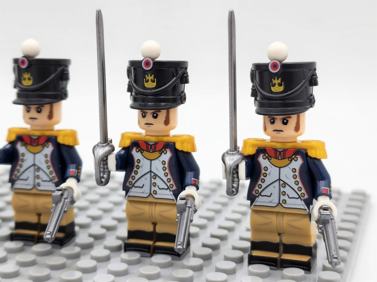 Officers of  the French Infantry Custom 5 Minifigures Set N015