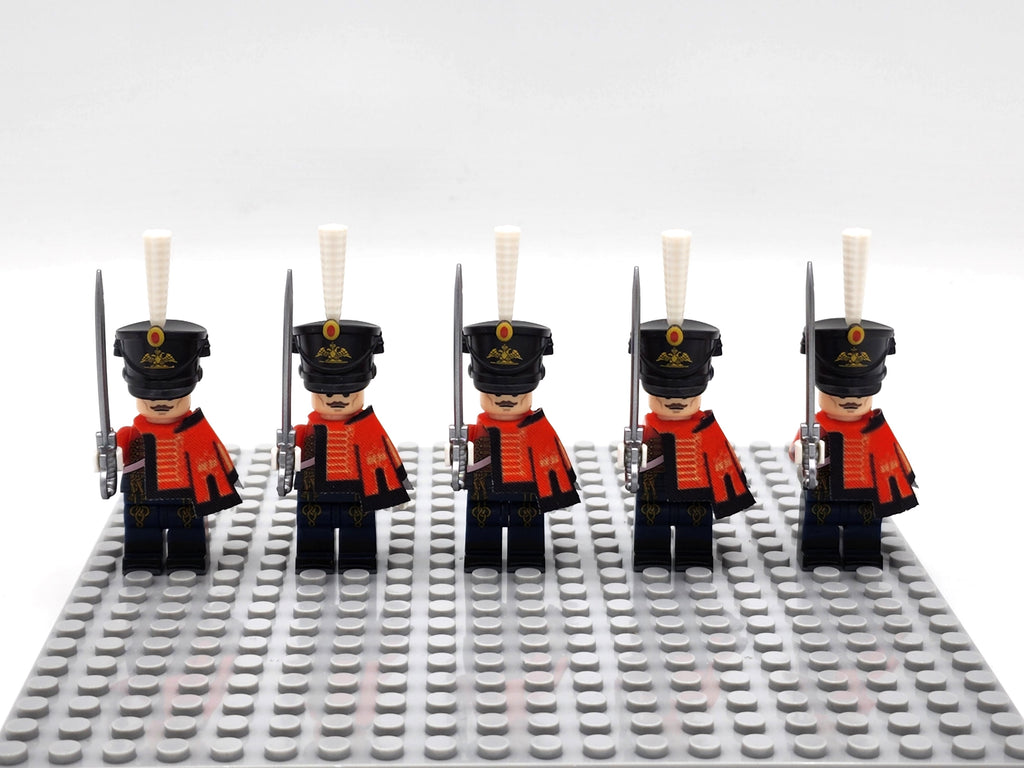 Russian Guard Hussar Custom 5 Minifigures Set N018