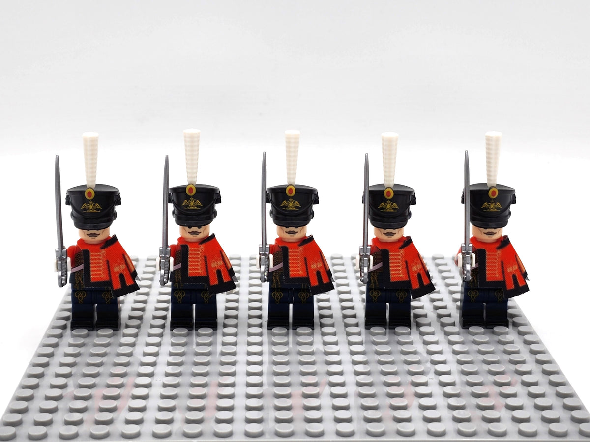 Russian Guard Hussar Custom 5 Minifigures Set N018