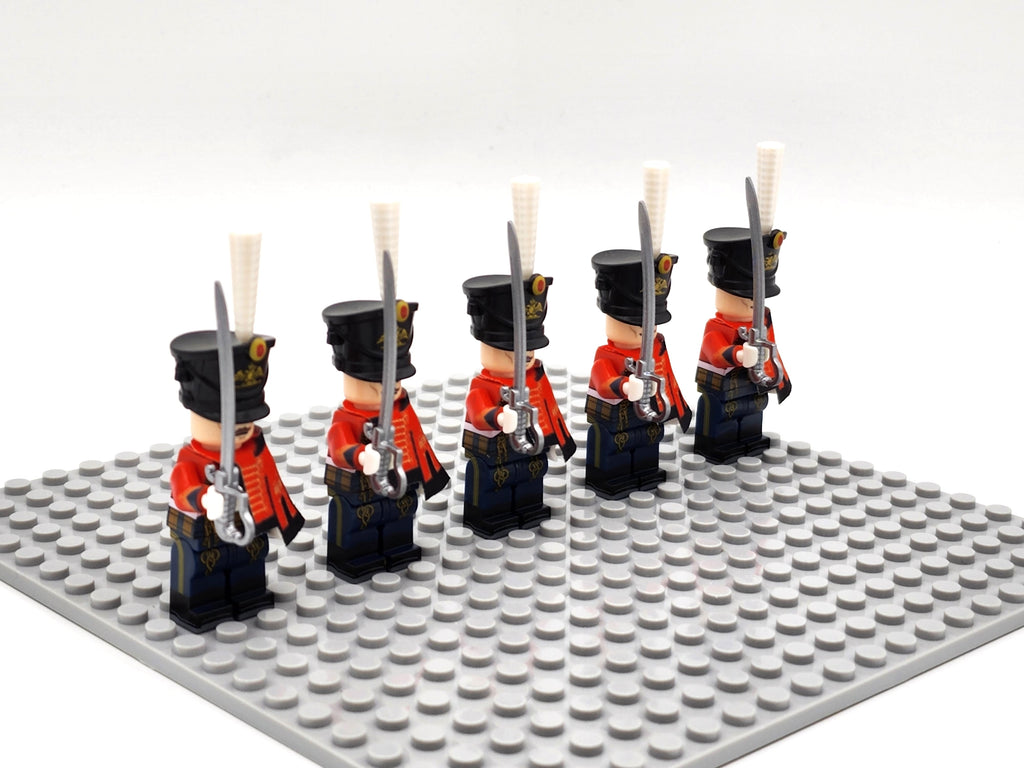 Russian Guard Hussar Custom 5 Minifigures Set N018