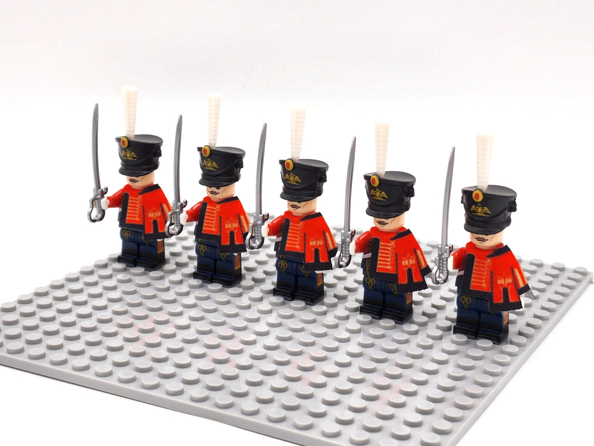 Russian Guard Hussar Custom 5 Minifigures Set N018
