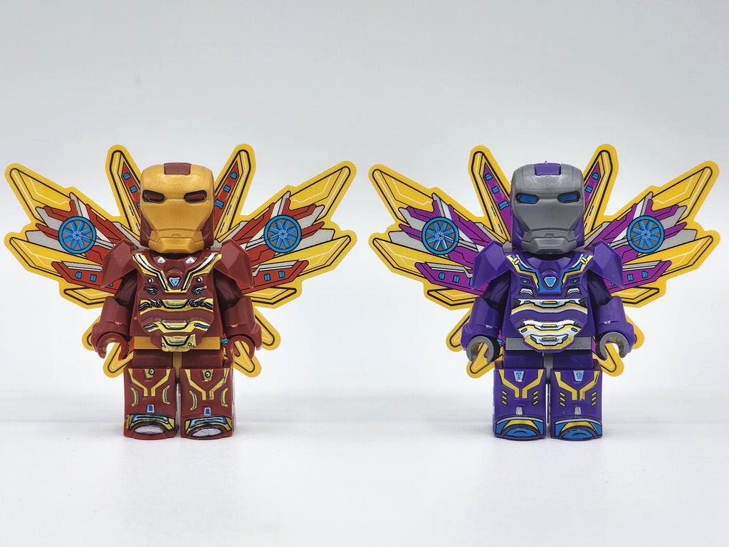 Super Heroes Iron Man Full Armor Custom 8 Minifigures Set