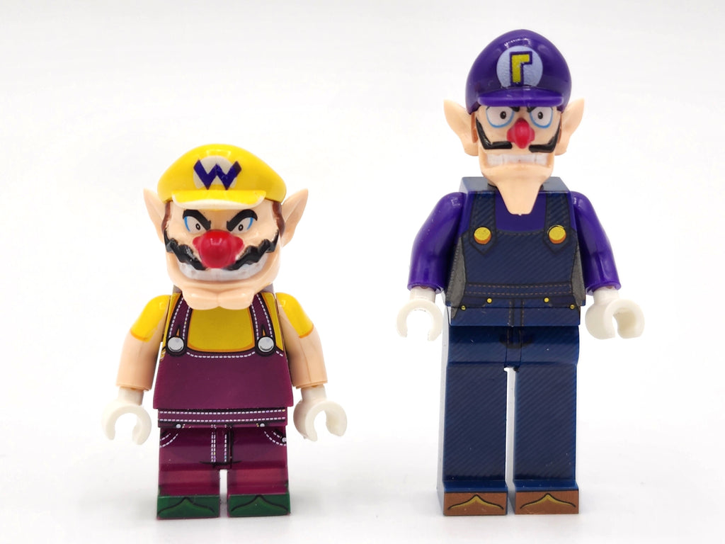 Super Mario Brothers Wario Waluigi Bowser Custom 10 Minifigures Set