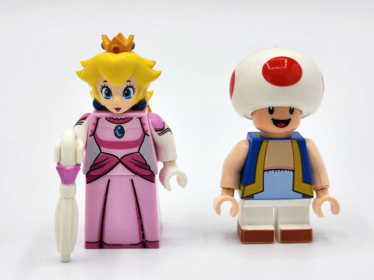 Super Mario Brothers Wario Waluigi Bowser Custom 10 Minifigures Set