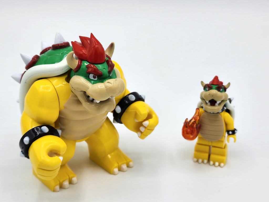 Super Mario Brothers Wario Waluigi Bowser Custom 10 Minifigures Set