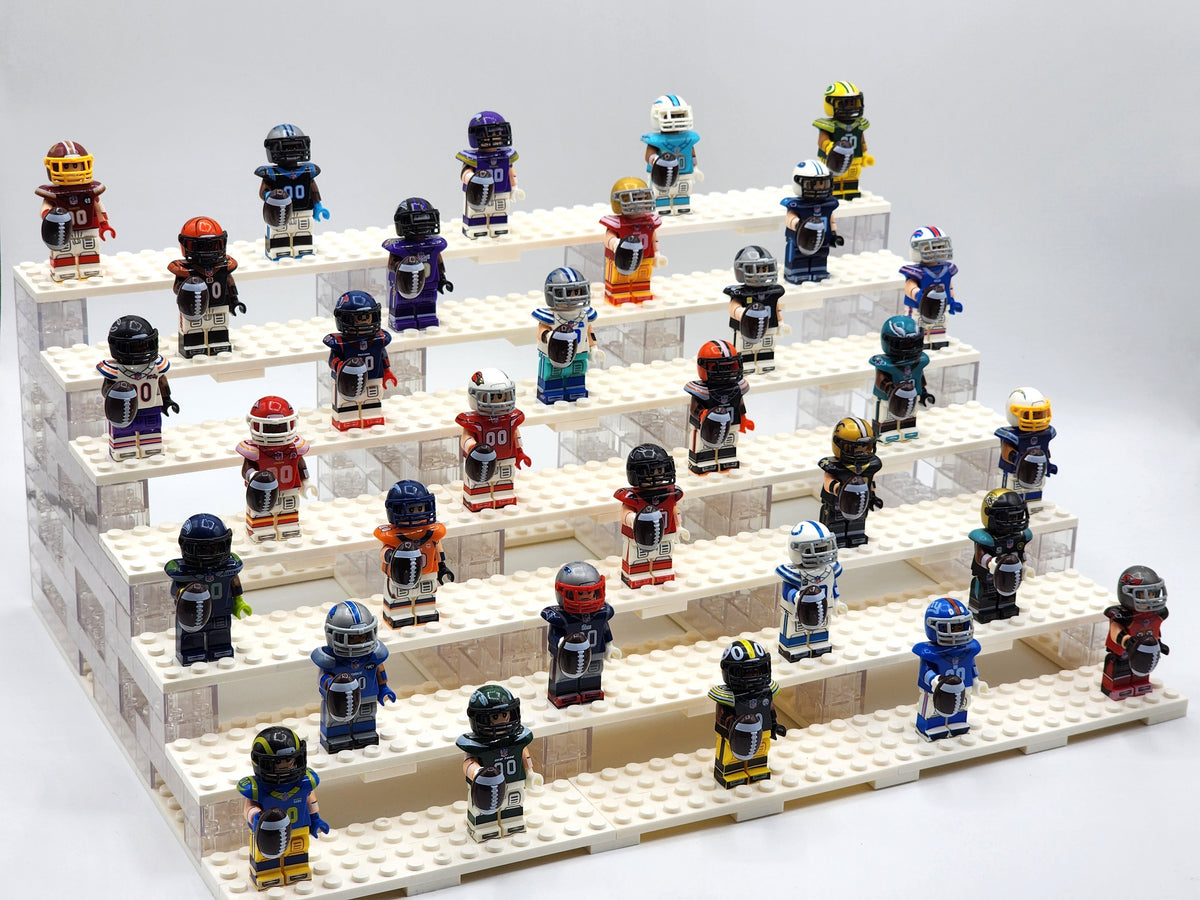 NFL Football All Teams Complete Assortment Custom Figures Set 32pcs (Display Stand Sold Separately)