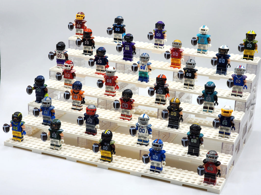 NFL Football All Teams Complete Assortment Custom Figures Set 32pcs (Display Stand Sold Separately)