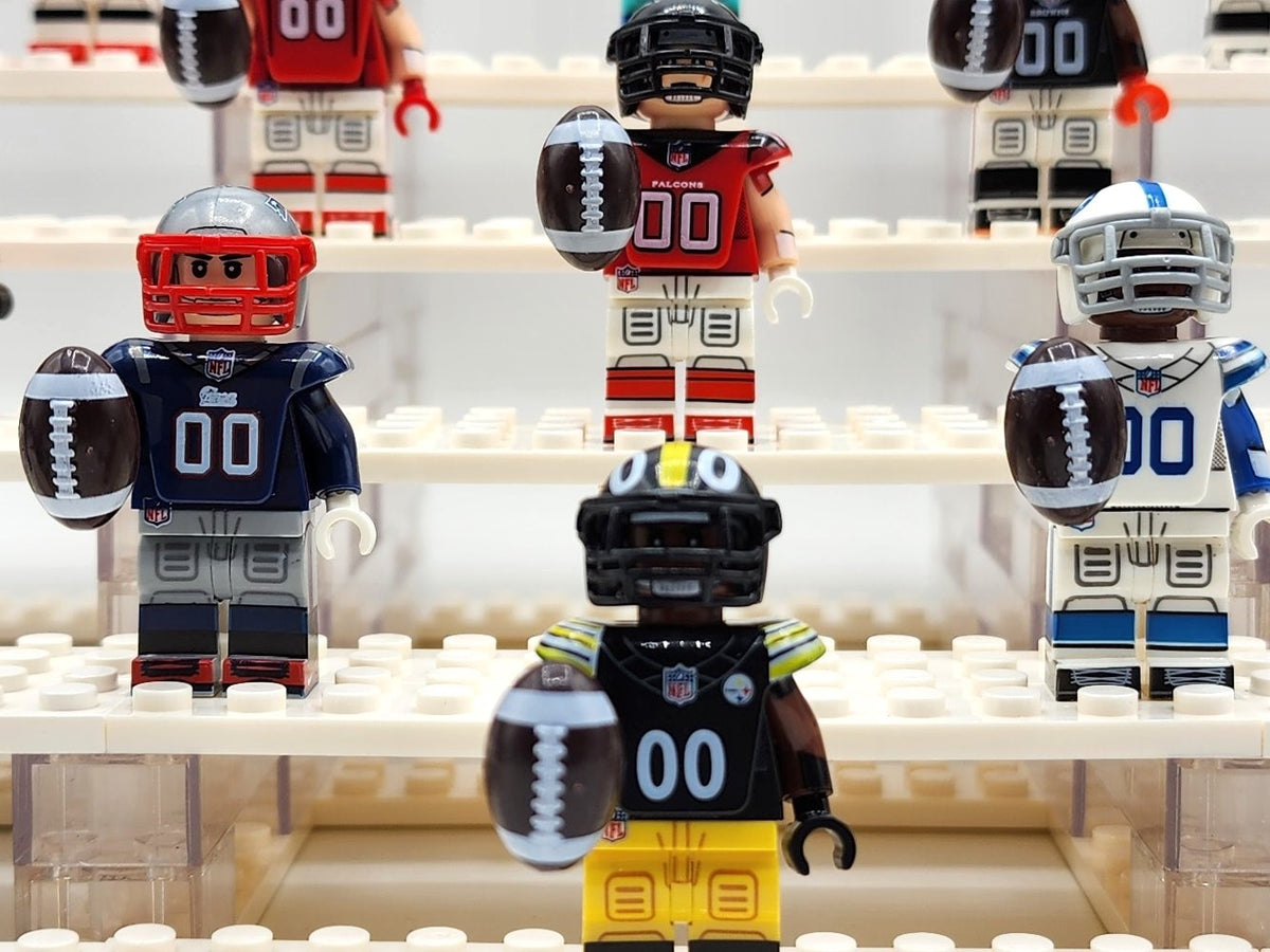NFL Football All Teams Complete Assortment Custom Figures Set 32pcs (Display Stand Sold Separately)