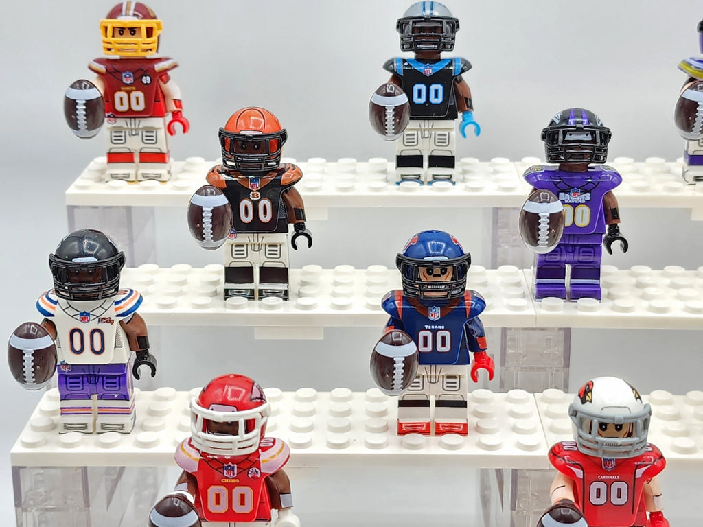 NFL Football All Teams Complete Assortment Custom Figures Set 32pcs (Display Stand Sold Separately)