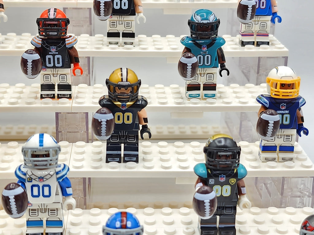 NFL Football All Teams Complete Assortment Custom Figures Set 32pcs (Display Stand Sold Separately)