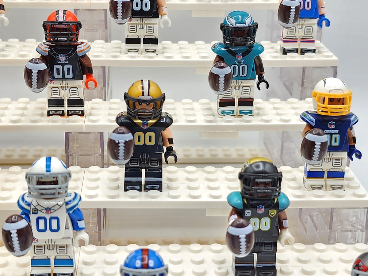 NFL Football All Teams Complete Assortment Custom Figures Set 32pcs (Display Stand Sold Separately)