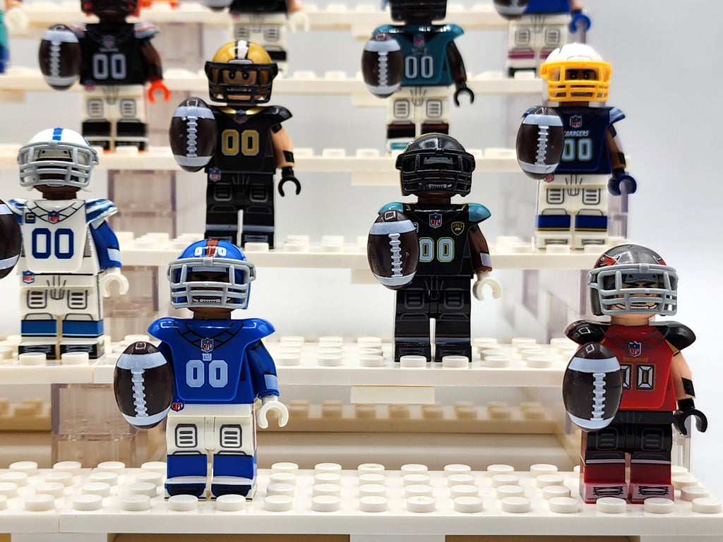 NFL Football All Teams Complete Assortment Custom Figures Set 32pcs (Display Stand Sold Separately)