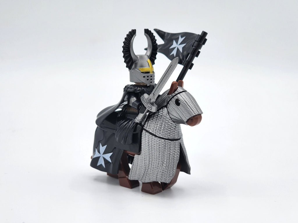 Mounted Knights Hospitallers Armored Warhorse Set 10pcs XH