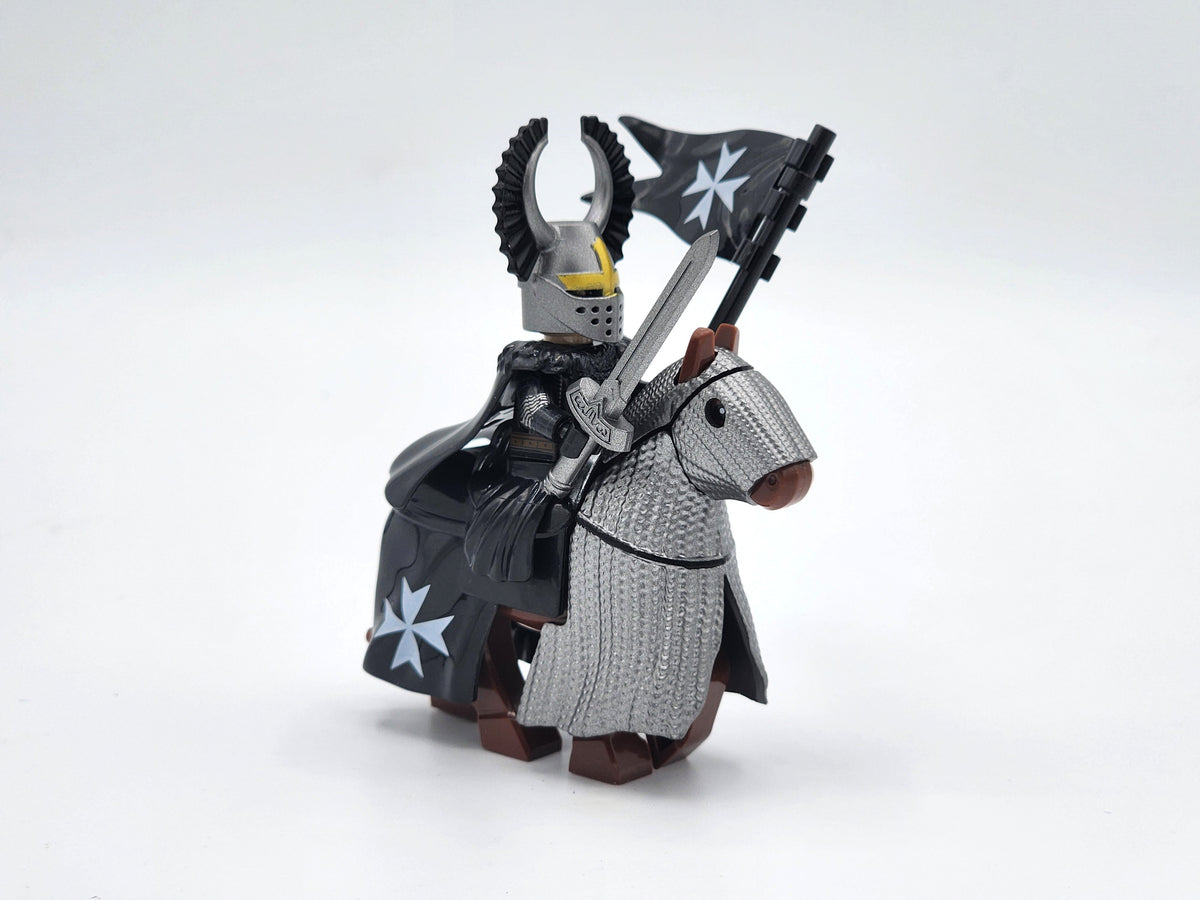 Mounted Knights Hospitallers Armored Warhorse Set 10pcs XH