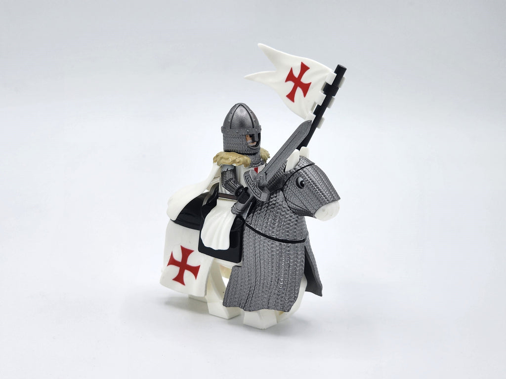 Mounted Knight Templars Armored Warhorse Set 10pcs XH