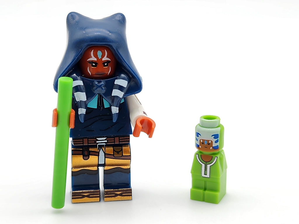 Star Wars Pav-ti and Baby Ahsoka Tano Custom Minifigure