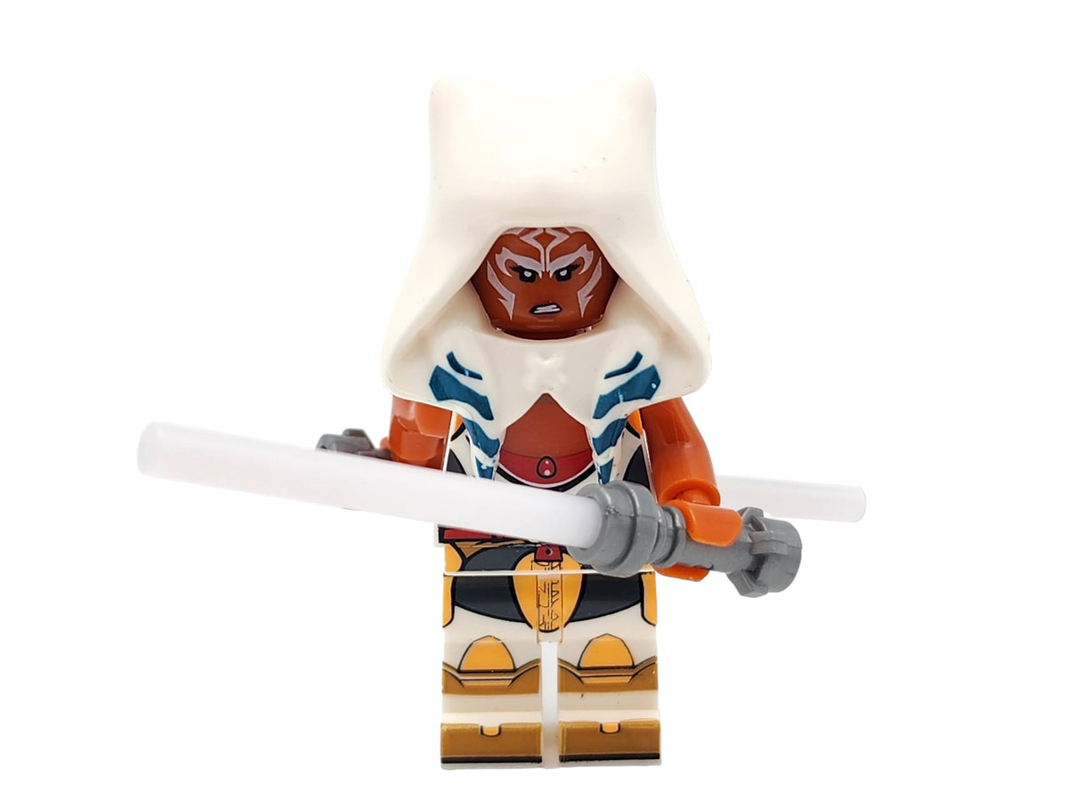 Star Wars Ahsoka Tano White Cloak Custom Minifigure