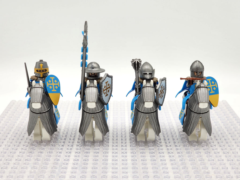 Mounted Knights of Jerusalem Armored Warhorse Set