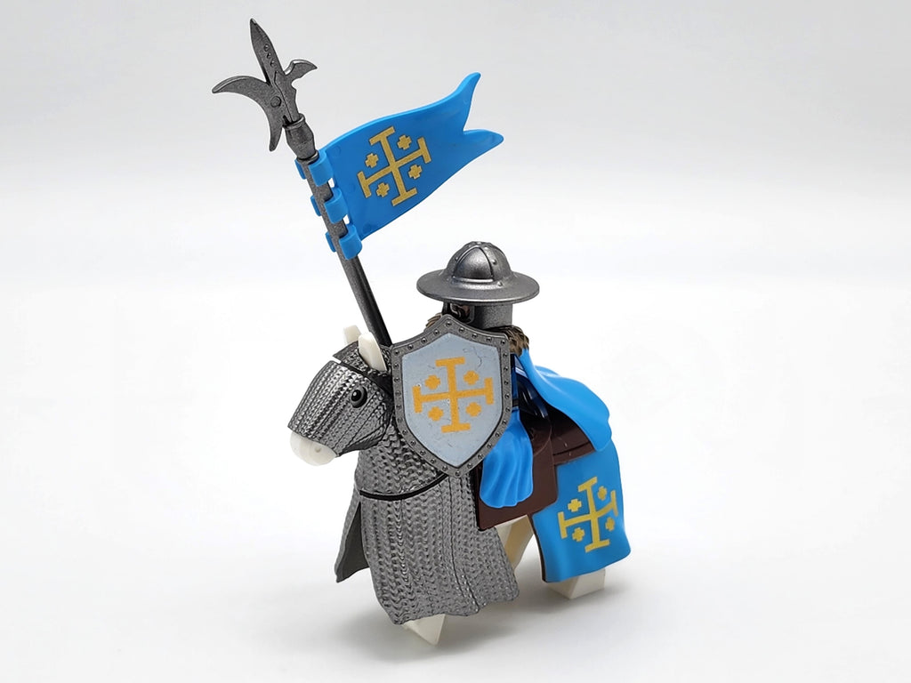 Mounted Knights of Jerusalem Armored Warhorse Set
