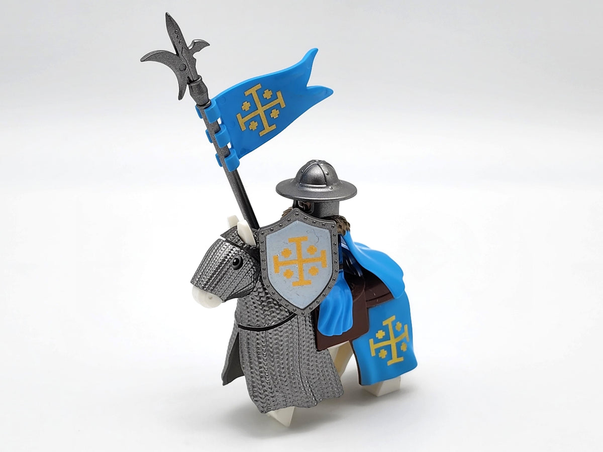 Mounted Knights of Jerusalem Armored Warhorse Set