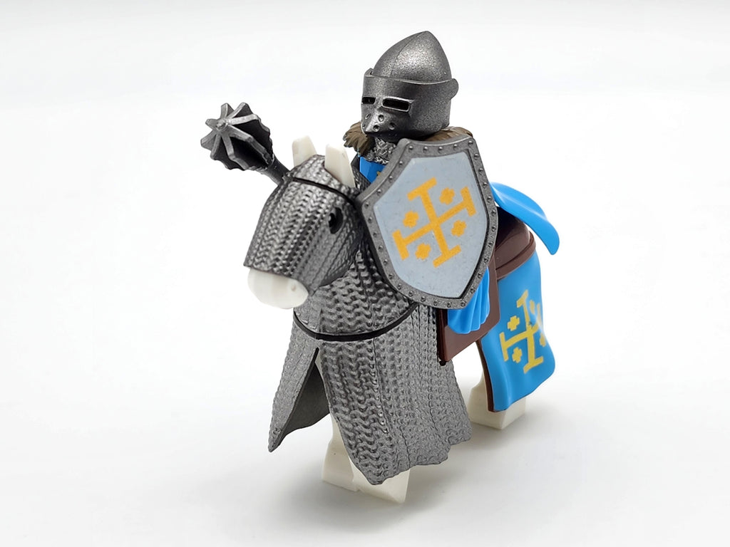Mounted Knights of Jerusalem Armored Warhorse Set