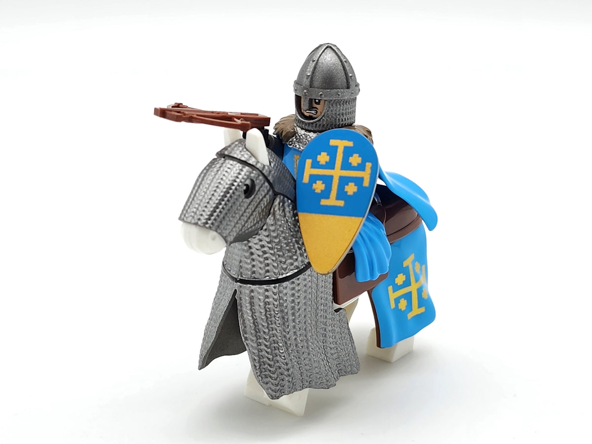 Mounted Knights of Jerusalem Armored Warhorse Set