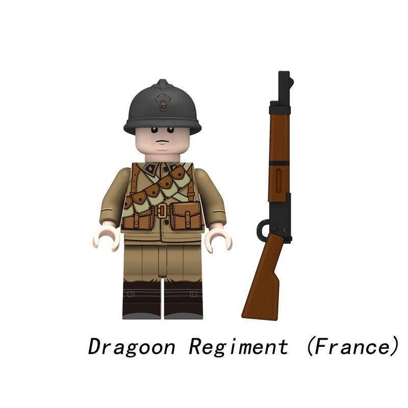 Historic Military Army Minifigures Single Sale