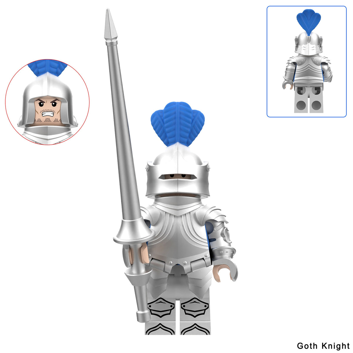 Medieval Gothic Cavalry Custom Minifigures DY