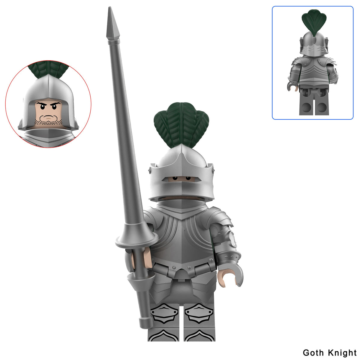 Medieval Gothic Cavalry Custom Minifigures DY