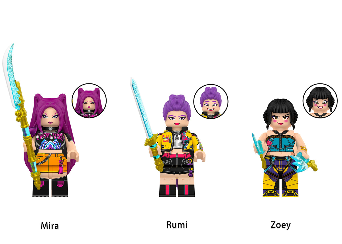 Kpop Demon Hunters Movie Custom Minifigures Set
