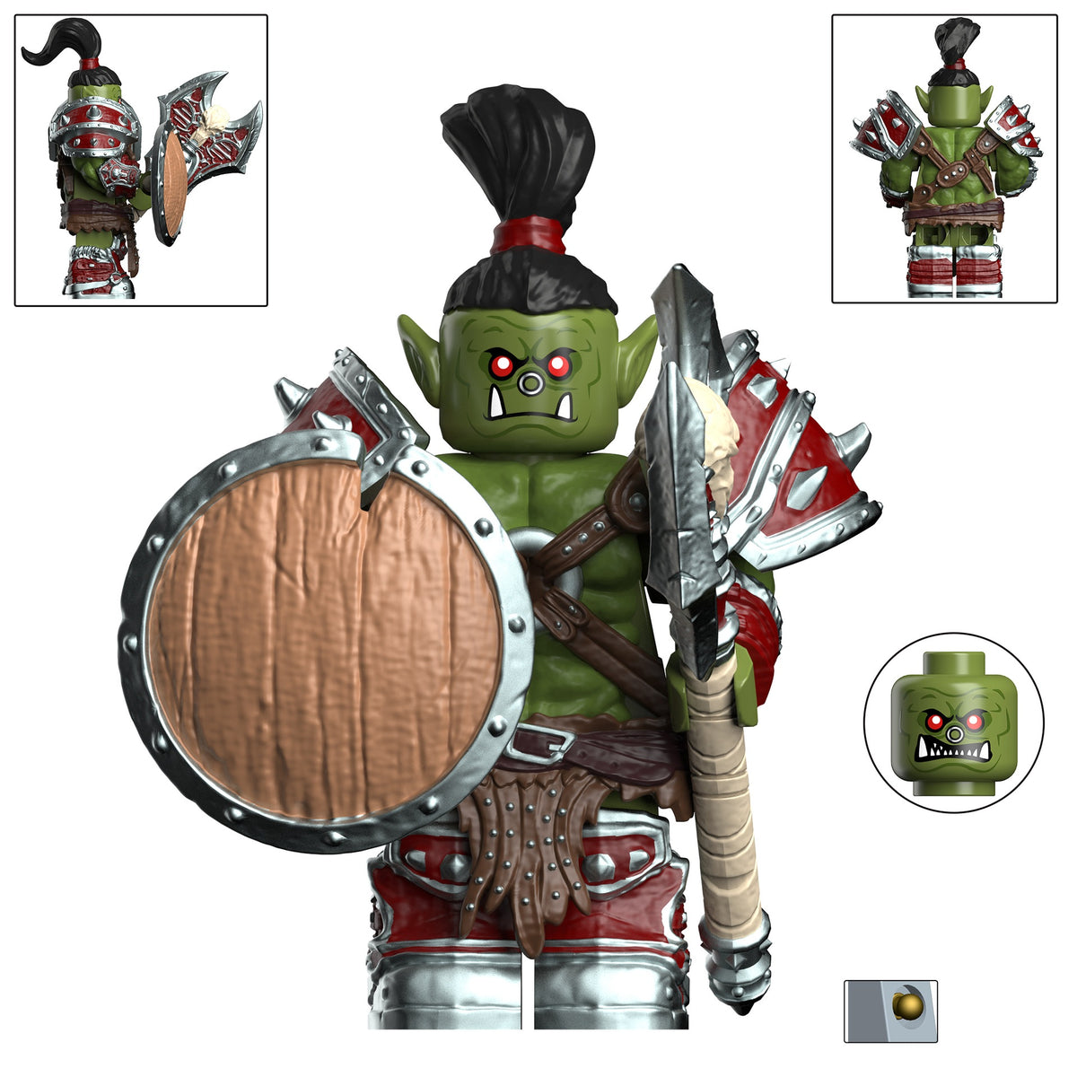 World of Warcraft WoW Orc The Horde Custom Minifigures