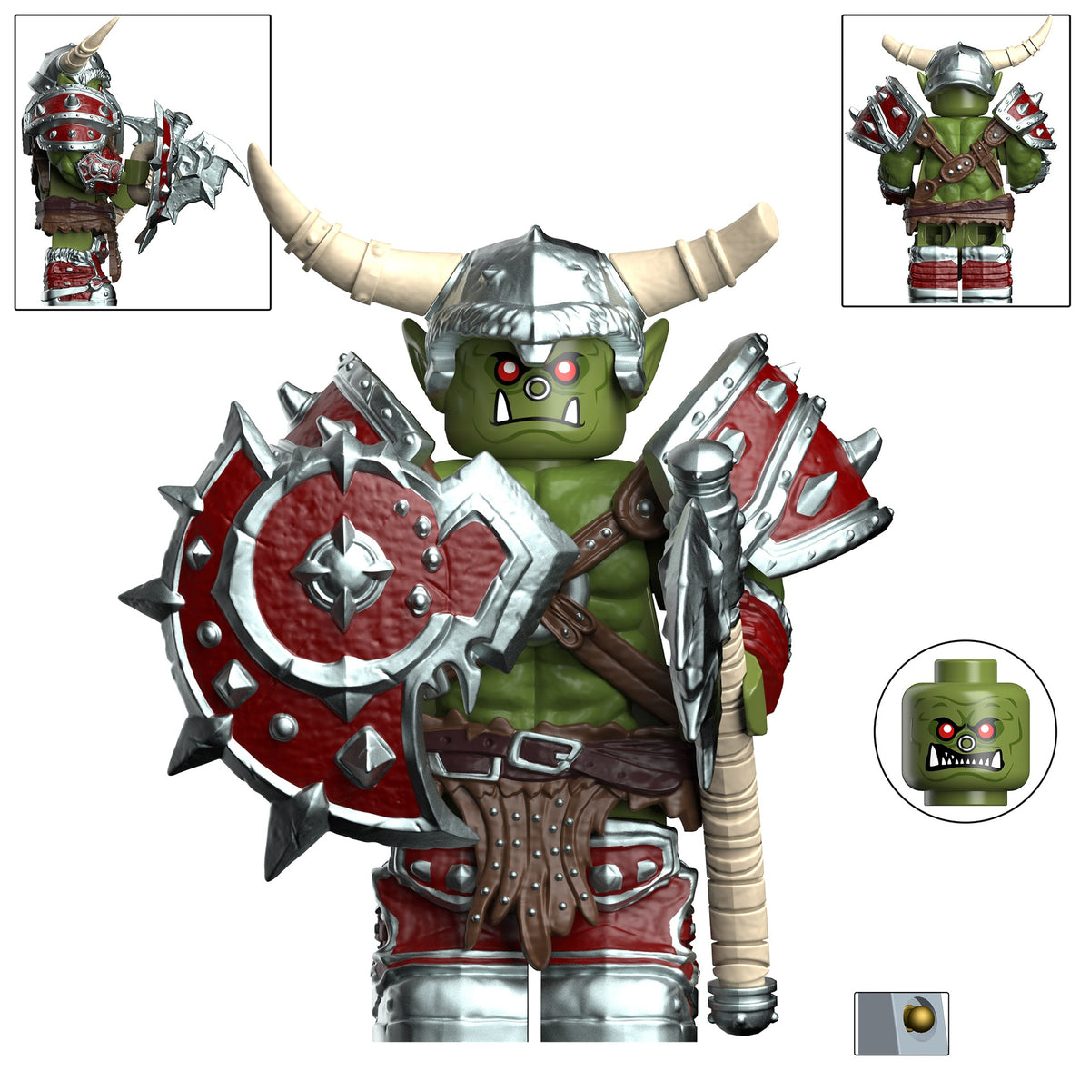 World of Warcraft WoW Orc The Horde Custom Minifigures