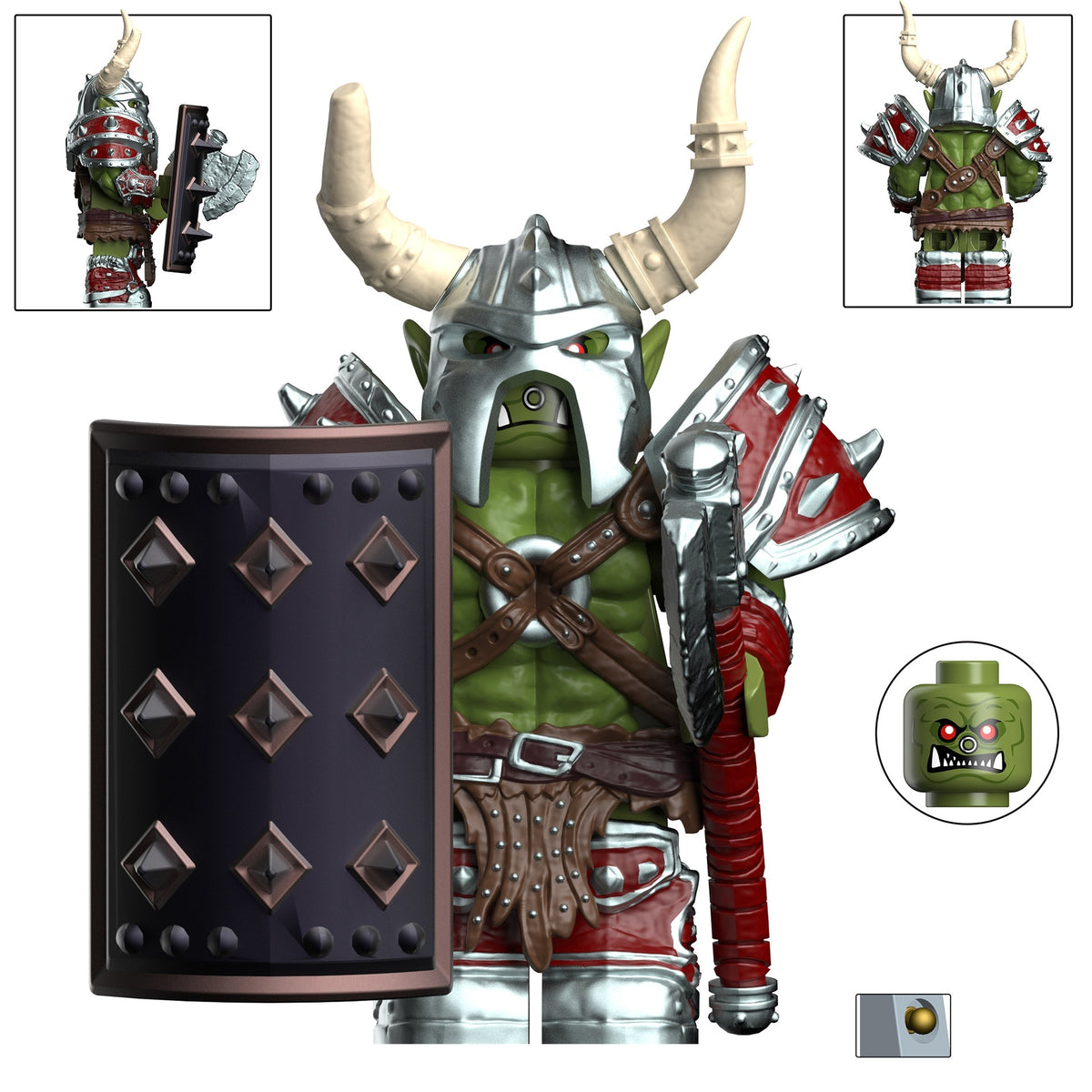 World of Warcraft WoW Orc The Horde Custom Minifigures