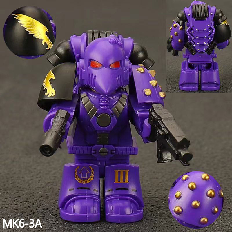 Warhammer 40K MK6 Series Space Marine Sons of Horus Night Lords Assortment Minifigures