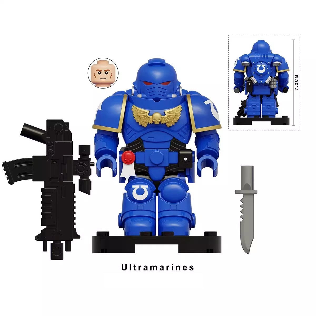 Warhammer 40K Ultramarines Minifigures (Big Figures) KT