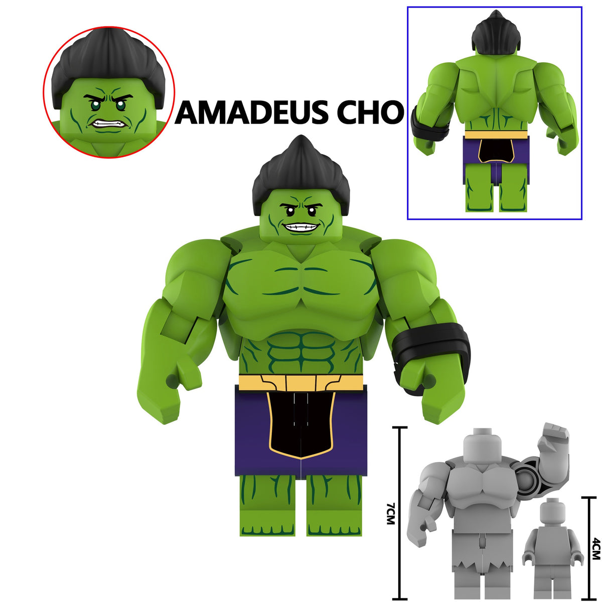 Marvel Super Heroes Custom Hulk Big Minifigures AF 2