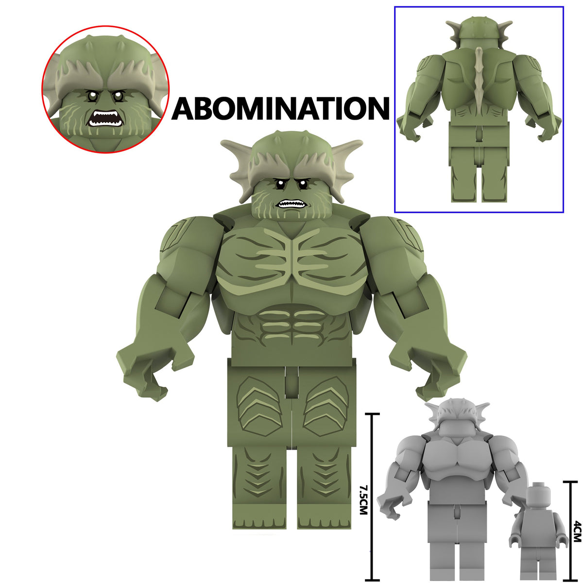 Marvel Super Heroes Custom Hulk Big Minifigures AF 2
