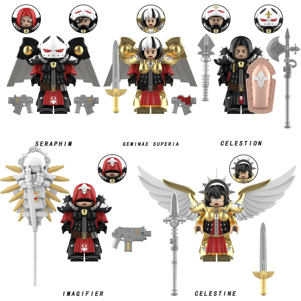 Warhammer 40K Battle Nun Seraph Assortment Minifigures Set