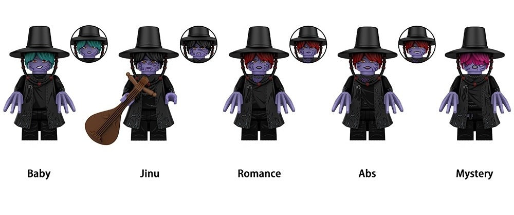 Kpop Demon Hunters Movie Saja Boys Custom Minifigures Set