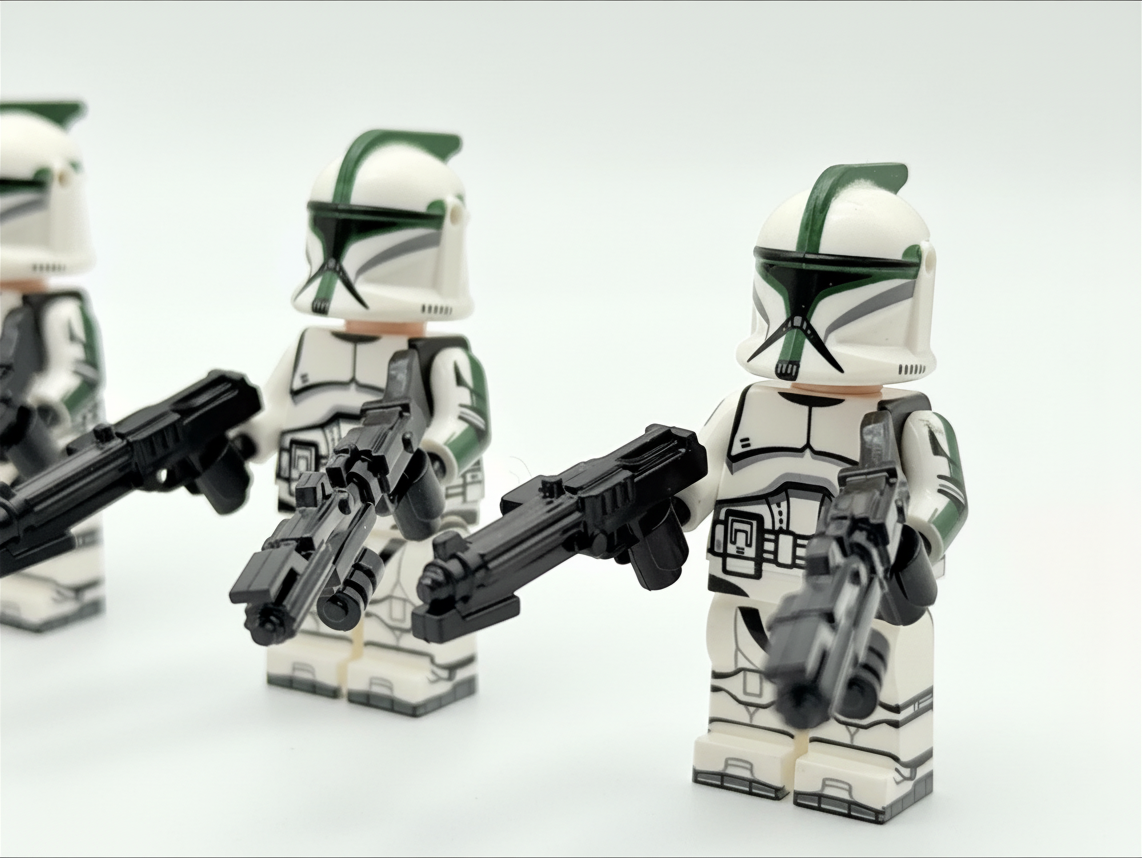 Star Wars Phase 1 41st Scout Commander Gree Clone Troopers ARC Minifigures Set