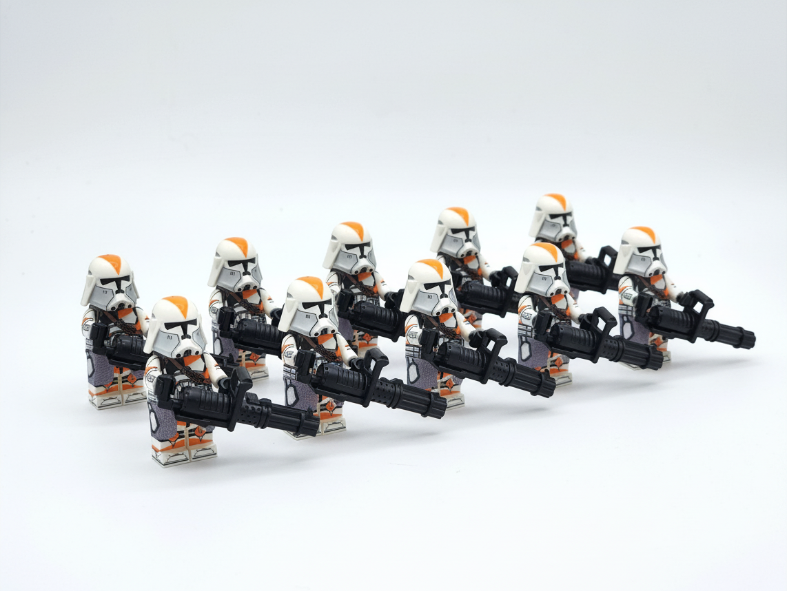 Star Wars 212th Phase 2 Heavy Clone Troopers Custom Minifigures Set