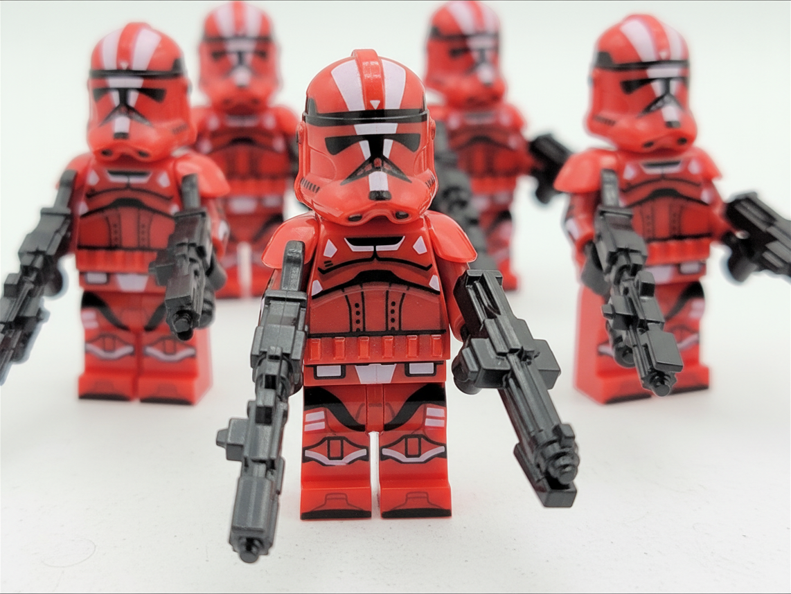 Star Wars Red Mist Armored Clones x10 Minifigures Set