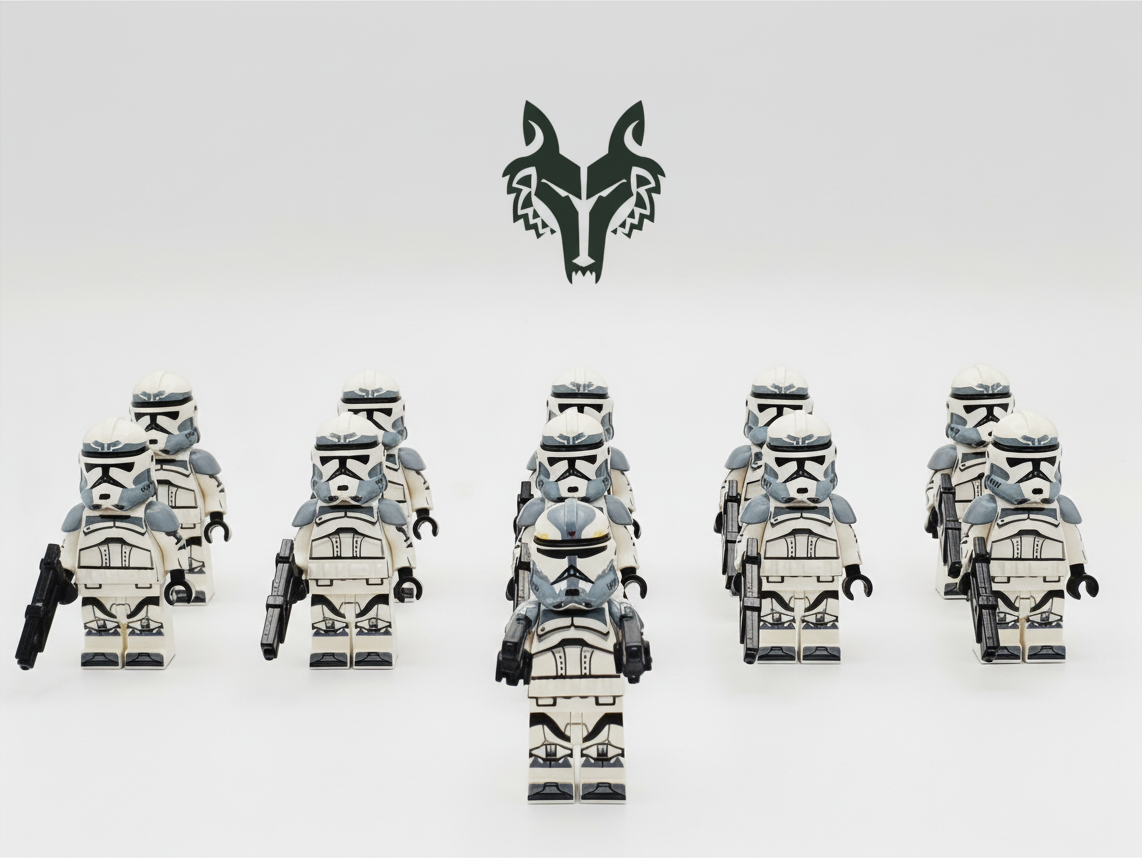 Star Wars Commander Wolffe Wolfpack Clones Armored Minifigures