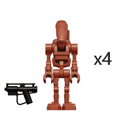 Star Wars B1 Battle Droid with Rotating Arms and Movable Legs Custom Clanker Minifigures 2