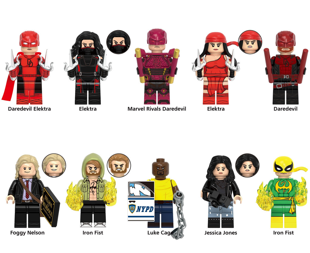 Marvel Super Heroes Daredevil Assortment Custom Minifigures