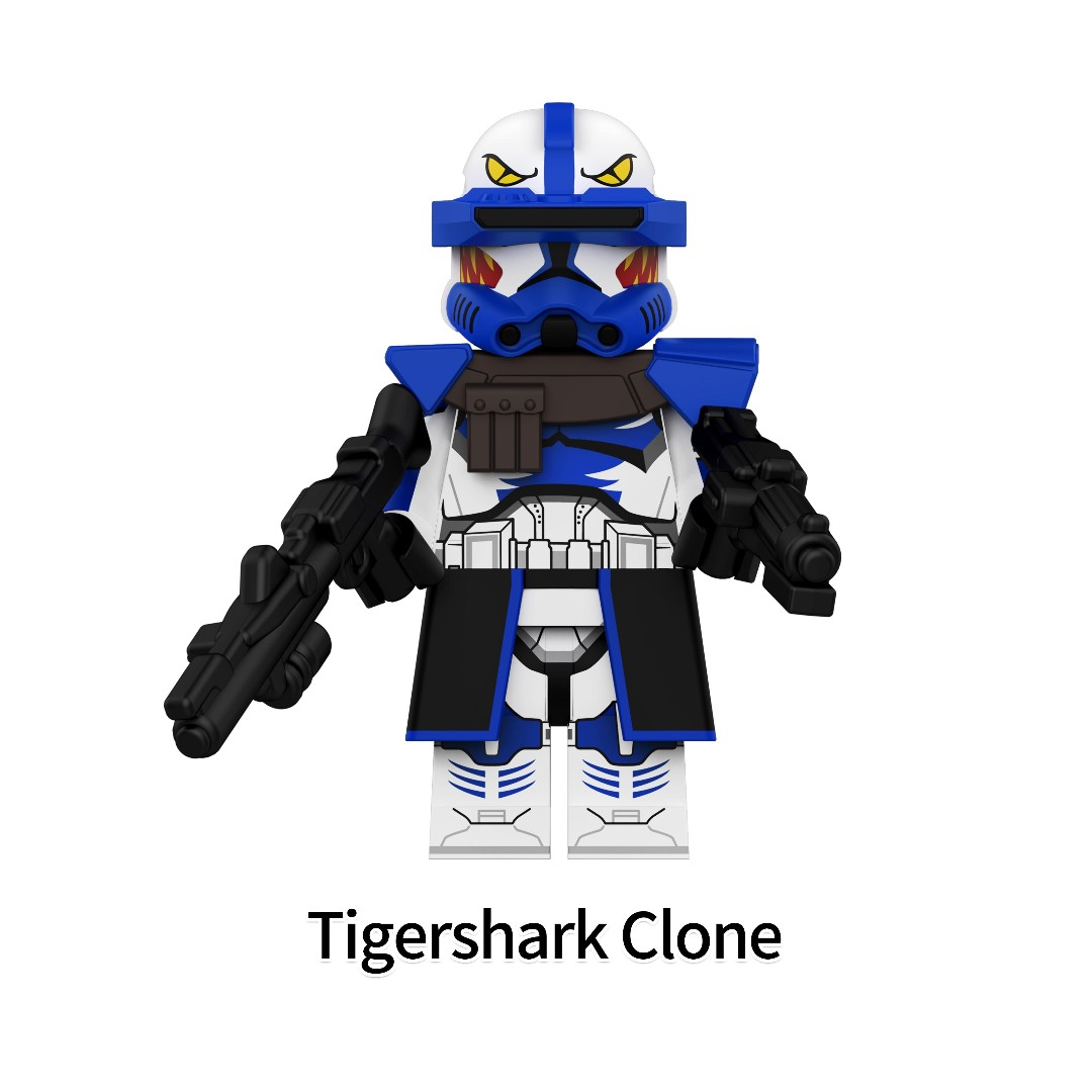 Star Wars Tigershark Clone Troopers Custom Minifigures