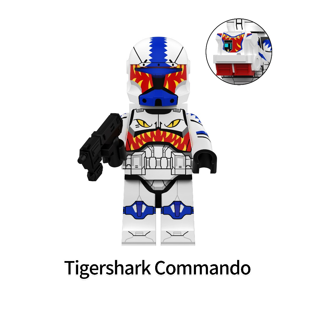Star Wars Tigershark Clone Troopers Custom Minifigures