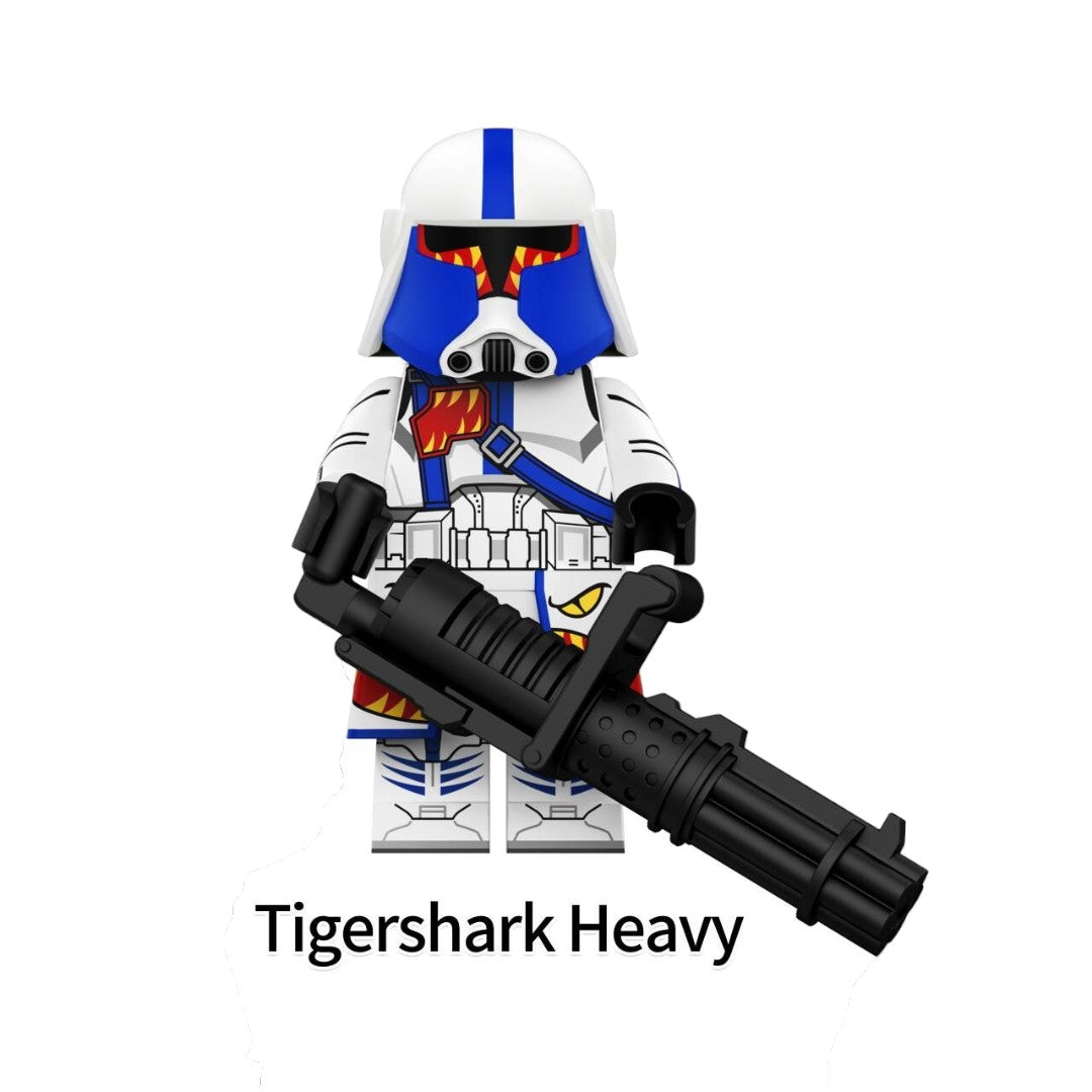 Star Wars Tigershark Clone Troopers Custom Minifigures